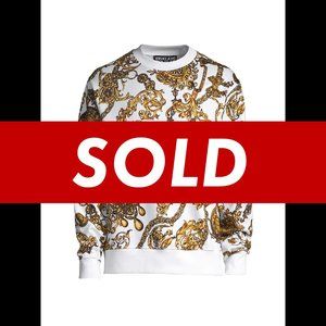 NWT Versace Regalia Baroque Crewneck Sweater size Small, S
